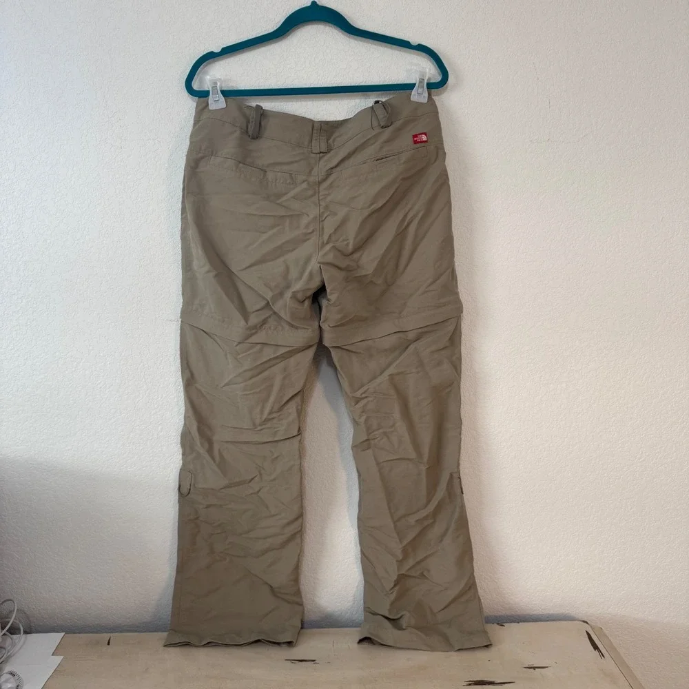 The North Face Womens Convertible‎ Cargo Pants Khaki Size 12 Outdoor Hiking